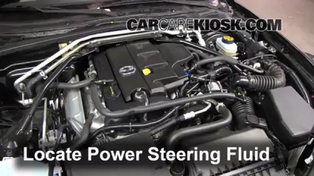 2011 Mazda MX-5 Miata Grand Touring 2.0L 4 Cyl. Liquide de direction assistée Vérifier le niveau de liquide